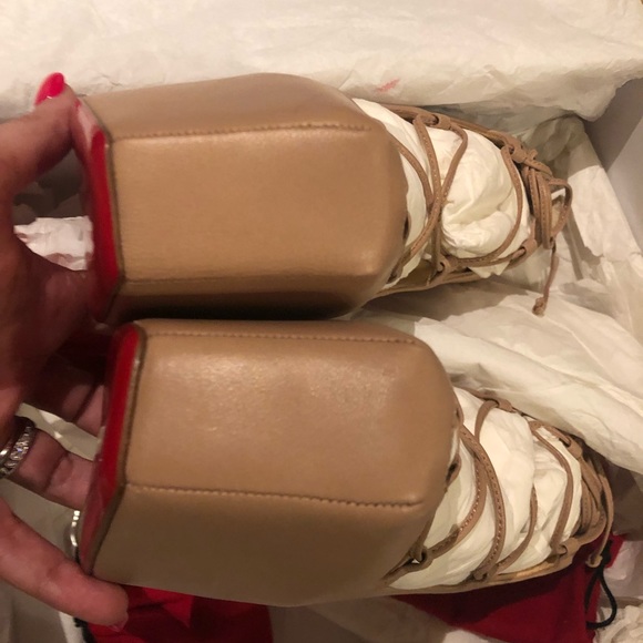 Christian Louboutin Ghildarc 38.5 Nude 160 - Picture 8 of 11